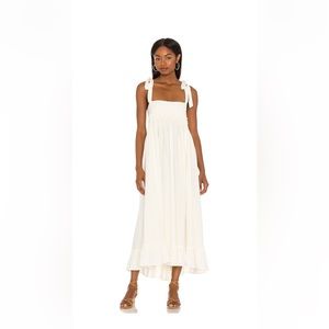 Free people convertible tie sleeve dress - ivory
